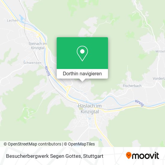 Besucherbergwerk Segen Gottes Karte