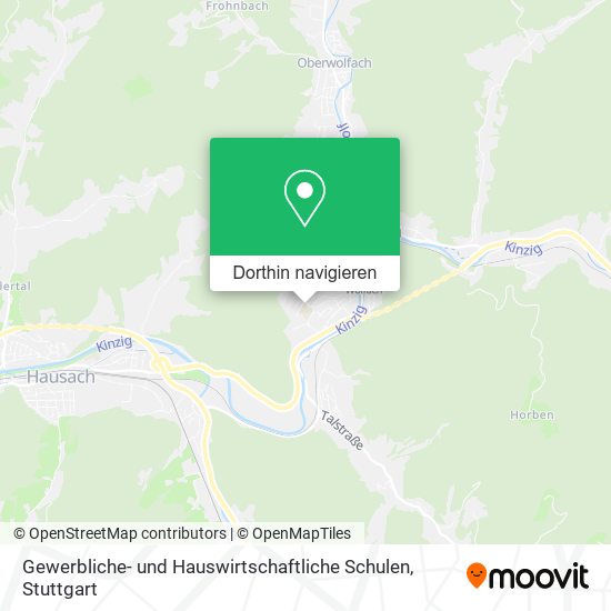 Gewerbliche- und Hauswirtschaftliche Schulen Karte