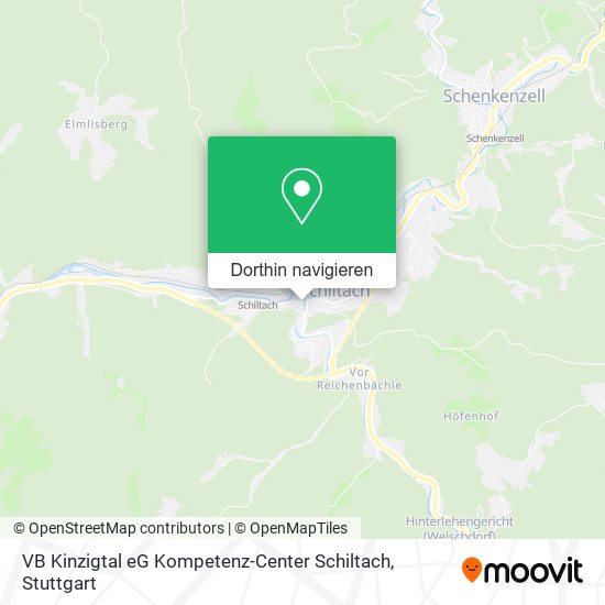 VB Kinzigtal eG Kompetenz-Center Schiltach Karte