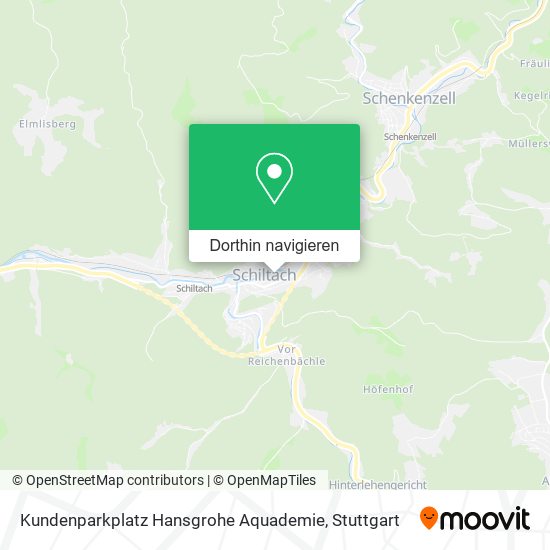Kundenparkplatz Hansgrohe Aquademie Karte