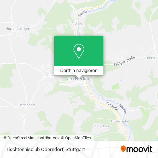 Tischtennisclub Oberndorf Karte