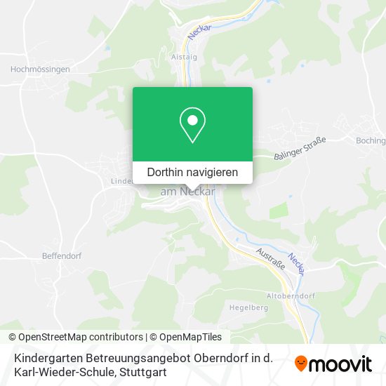 Kindergarten Betreuungsangebot Oberndorf in d. Karl-Wieder-Schule Karte