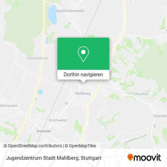 Jugendzentrum Stadt Mahlberg Karte