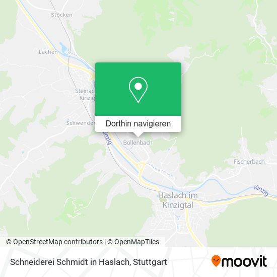 Schneiderei Schmidt in Haslach Karte