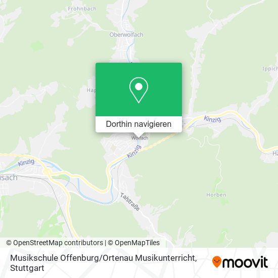 Musikschule Offenburg / Ortenau Musikunterricht Karte