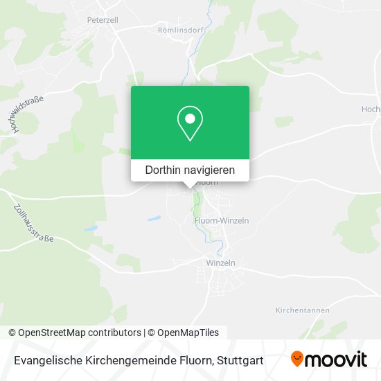 Evangelische Kirchengemeinde Fluorn Karte