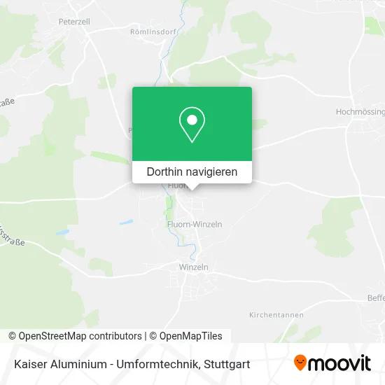 Kaiser Aluminium - Umformtechnik Karte