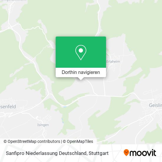 Sanfipro Niederlassung Deutschland Karte