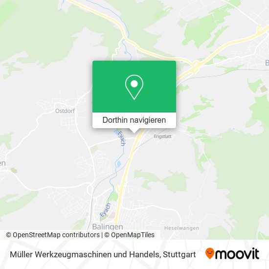 Müller Werkzeugmaschinen und Handels Karte