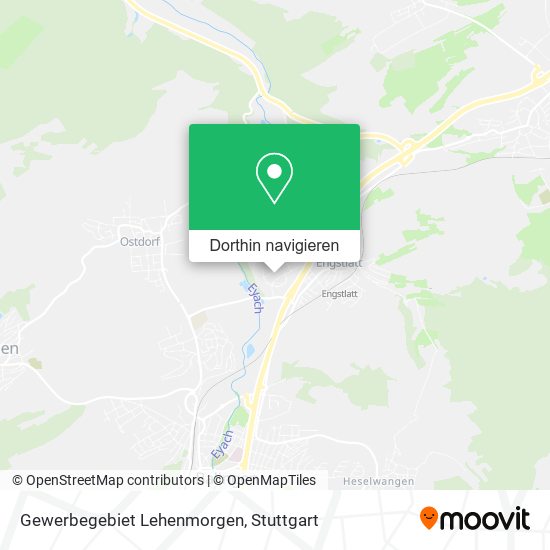 Gewerbegebiet Lehenmorgen Karte