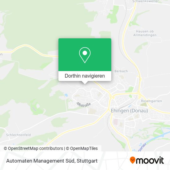Automaten Management Süd Karte