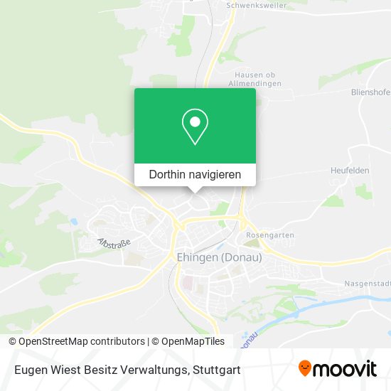 Eugen Wiest Besitz Verwaltungs Karte