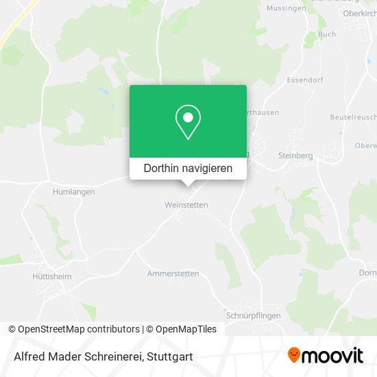 Alfred Mader Schreinerei Karte