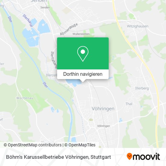 Böhm's Karussellbetriebe Vöhringen Karte