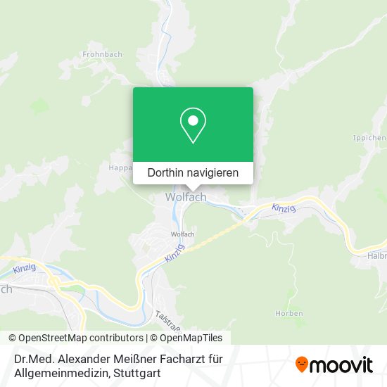 Dr.Med. Alexander Meißner Facharzt für Allgemeinmedizin Karte
