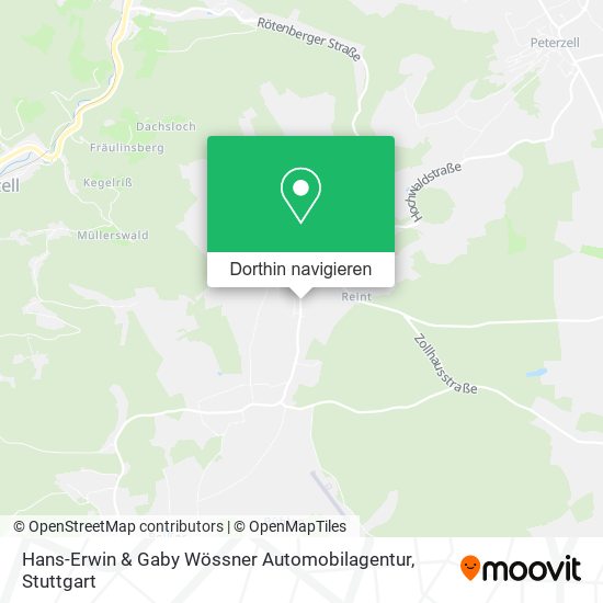 Hans-Erwin & Gaby Wössner Automobilagentur Karte