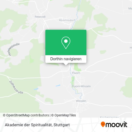 Akademie der Spiritualität Karte