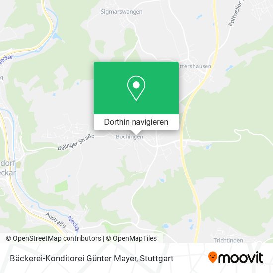 Bäckerei-Konditorei Günter Mayer Karte