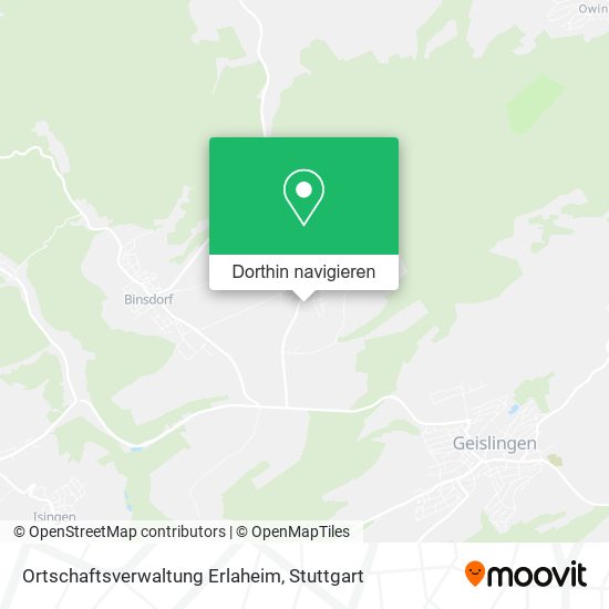 Ortschaftsverwaltung Erlaheim Karte