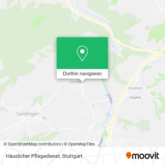 Häuslicher Pflegedienst Karte