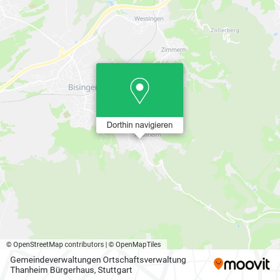Gemeindeverwaltungen Ortschaftsverwaltung Thanheim Bürgerhaus Karte