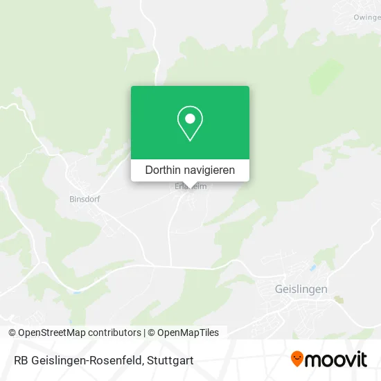 RB Geislingen-Rosenfeld Karte