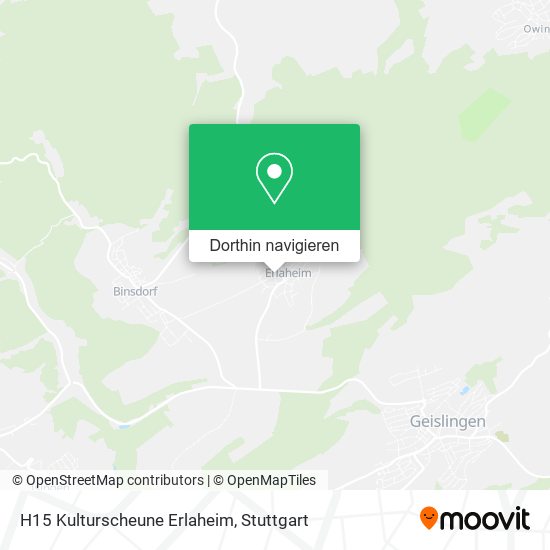 H15 Kulturscheune Erlaheim Karte