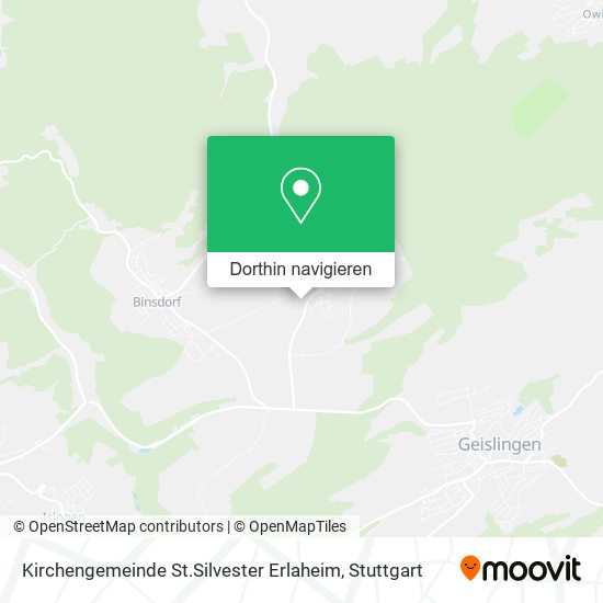 Kirchengemeinde St.Silvester Erlaheim Karte