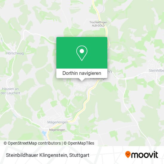 Steinbildhauer Klingenstein Karte