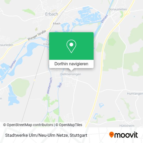 Stadtwerke Ulm/Neu-Ulm Netze Karte