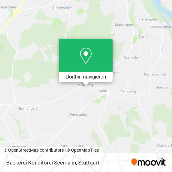 Bäckerei Konditorei Seemann Karte