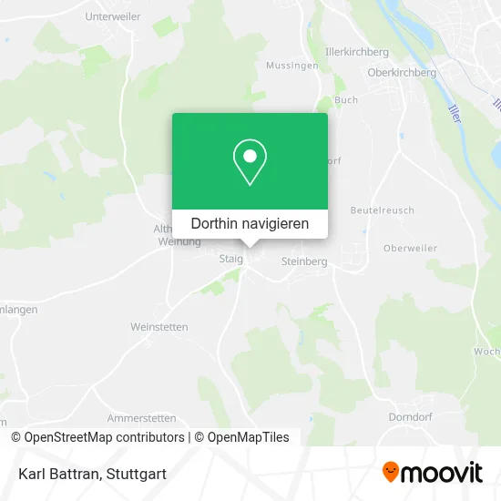 Karl Battran Karte