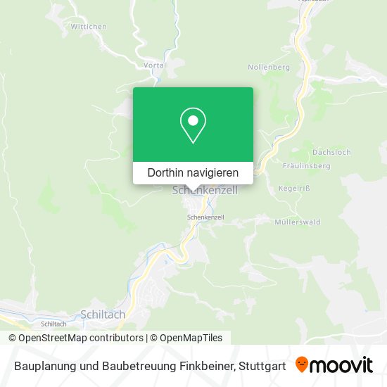 Bauplanung und Baubetreuung Finkbeiner Karte