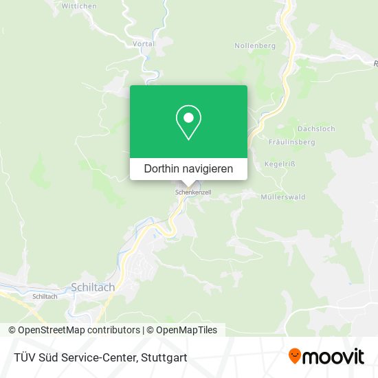 TÜV Süd Service-Center Karte