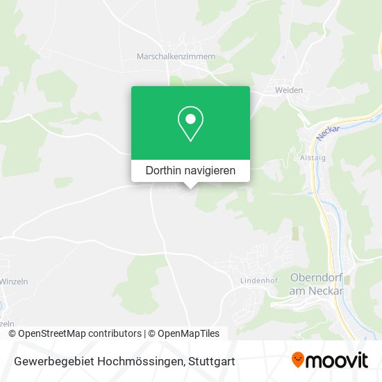 Gewerbegebiet Hochmössingen Karte
