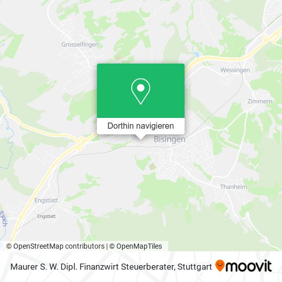 Maurer S. W. Dipl. Finanzwirt Steuerberater Karte