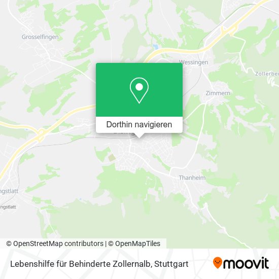 Lebenshilfe für Behinderte Zollernalb Karte