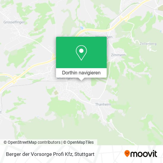 Berger der Vorsorge Profi Kfz Karte