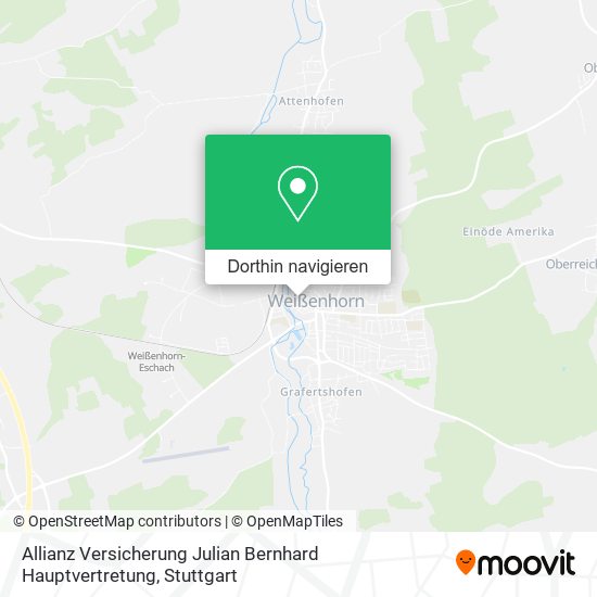 Allianz Versicherung Julian Bernhard Hauptvertretung Karte