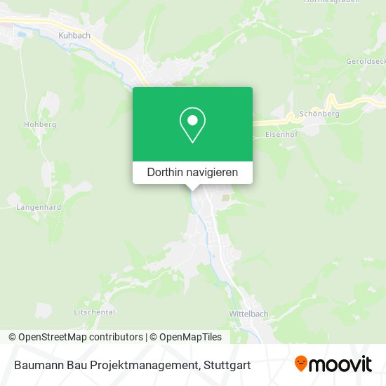 Baumann Bau Projektmanagement Karte
