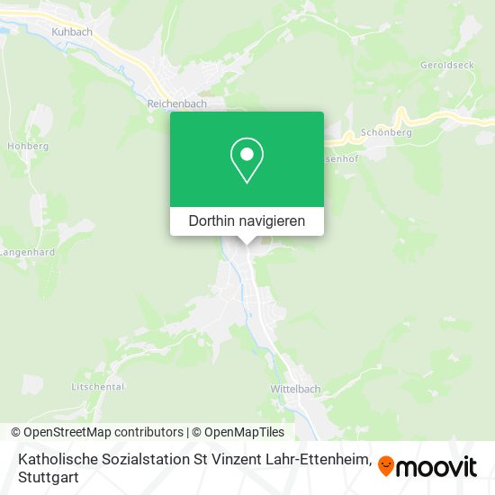 Katholische Sozialstation St Vinzent Lahr-Ettenheim Karte