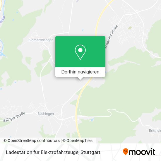 Ladestation für Elektrofahrzeuge Karte