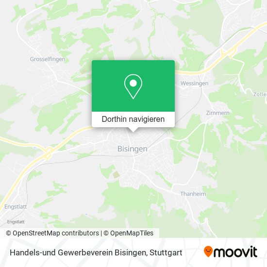 Handels-und Gewerbeverein Bisingen Karte