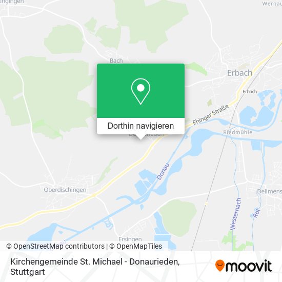 Kirchengemeinde St. Michael - Donaurieden Karte
