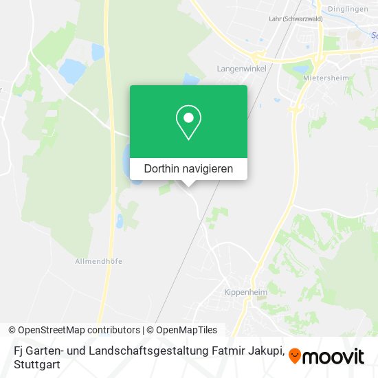 Fj Garten- und Landschaftsgestaltung Fatmir Jakupi Karte
