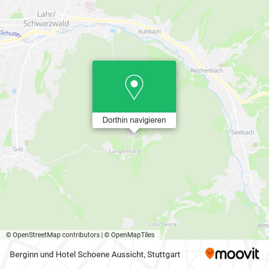 Berginn und Hotel Schoene Aussicht Karte