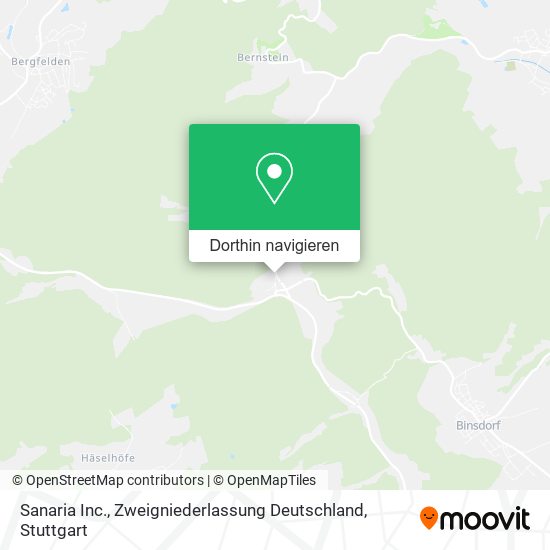 Sanaria Inc., Zweigniederlassung Deutschland Karte