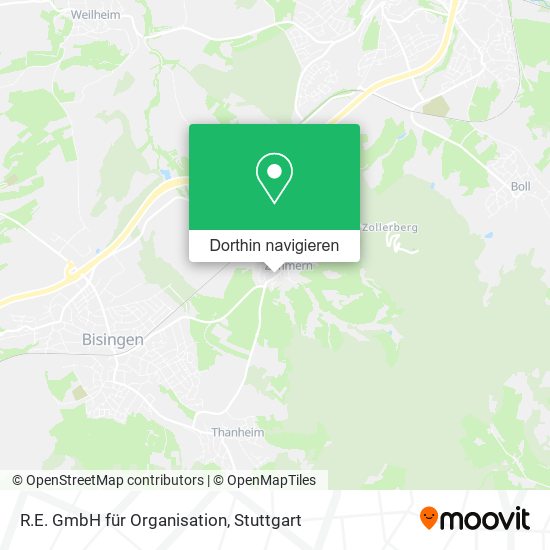 R.E. GmbH für Organisation Karte