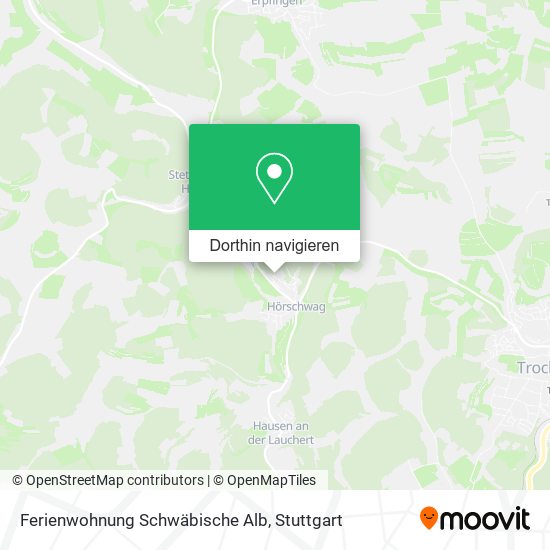 Ferienwohnung Schwäbische Alb Karte