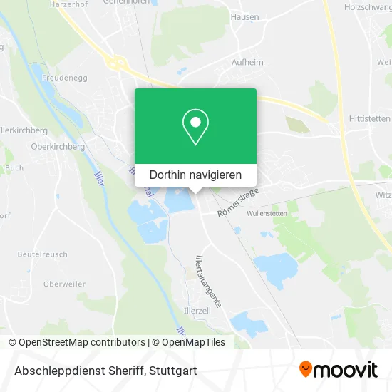 Abschleppdienst Sheriff Karte